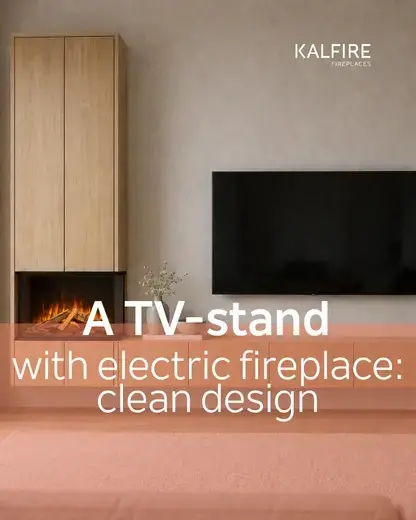Tv meubel met elektrische haard